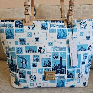 Disney Dooney & Bourke Disneyland 60th Diamond Anniversary Shopper Tote, NWT